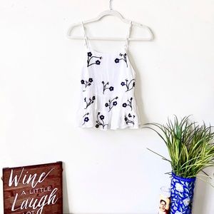 Francesca’s Floral Peplum Top